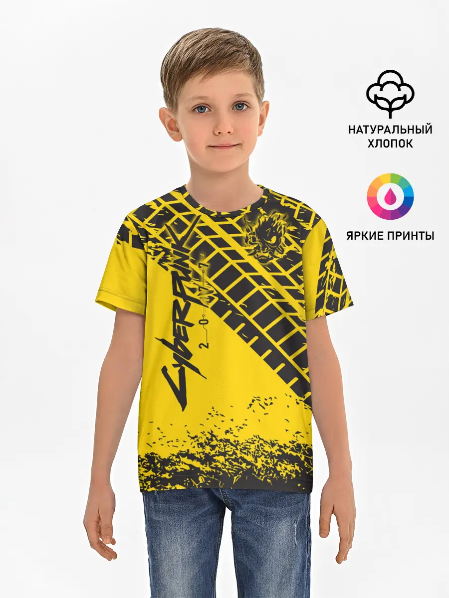 Детская базовая футболка / Cyberpunk 2077