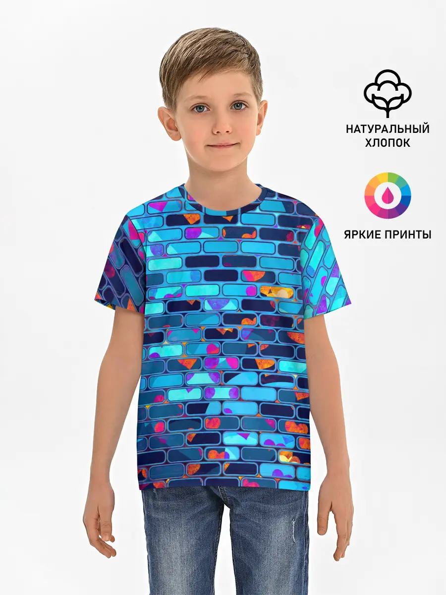 Детская базовая футболка / Кирпичики.