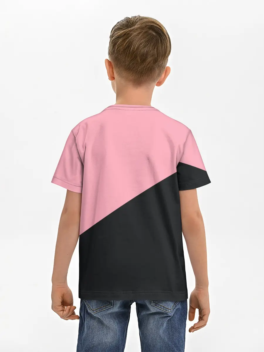 Детская базовая футболка / Black Pink