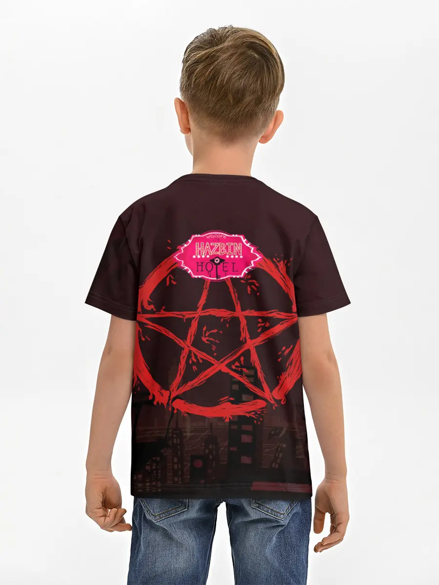 Детская базовая футболка / Отель Хазбин - Хаск