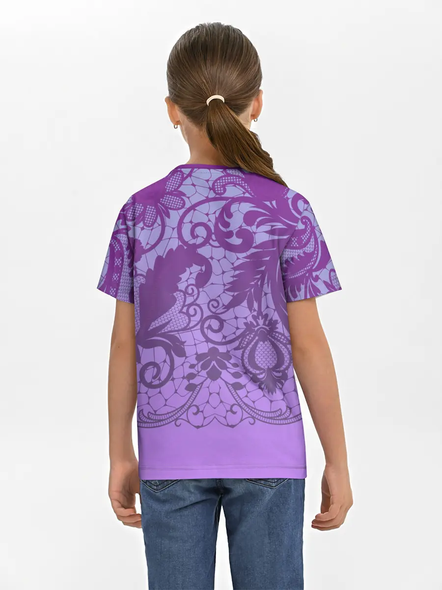 Детская базовая футболка / Кружево