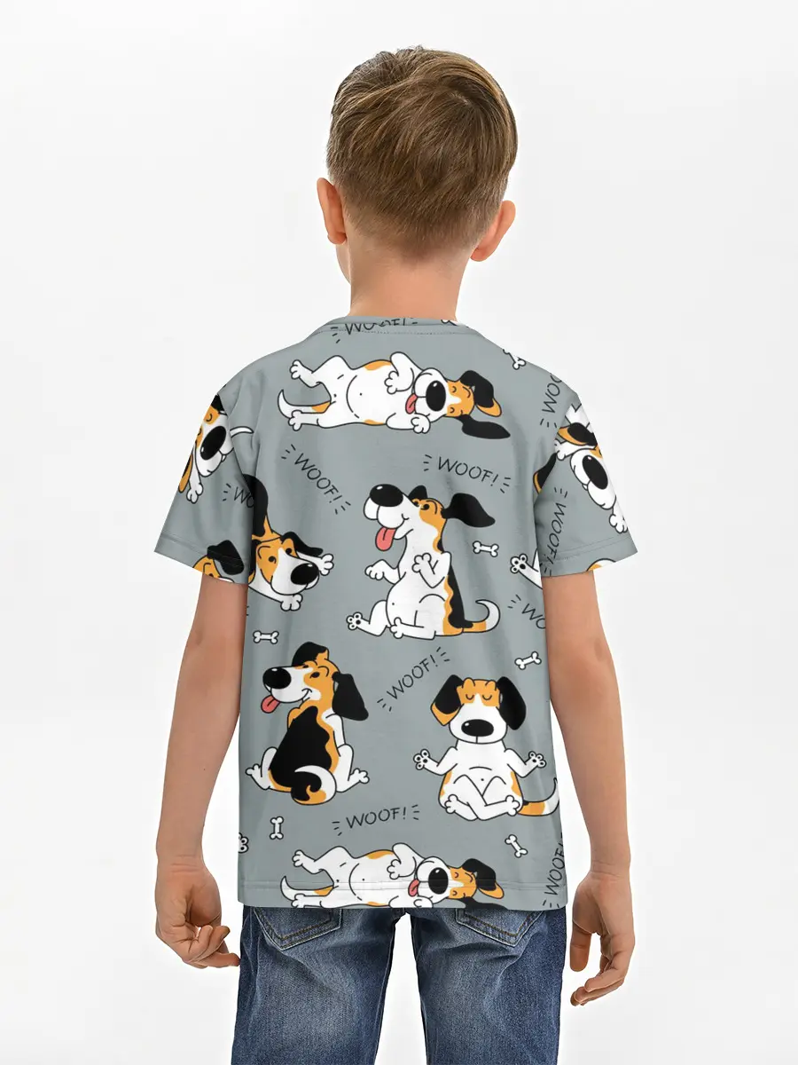 Детская базовая футболка / Собаки Бигли