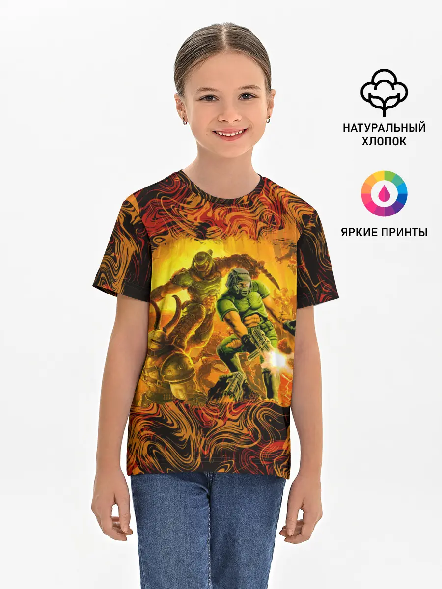 Детская базовая футболка / DooM Eternal & 1993