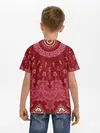 Детская базовая футболка / Красно-розовый калейдоскоп