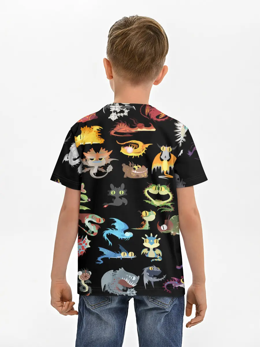 Детская базовая футболка / How to Train Your Dragon