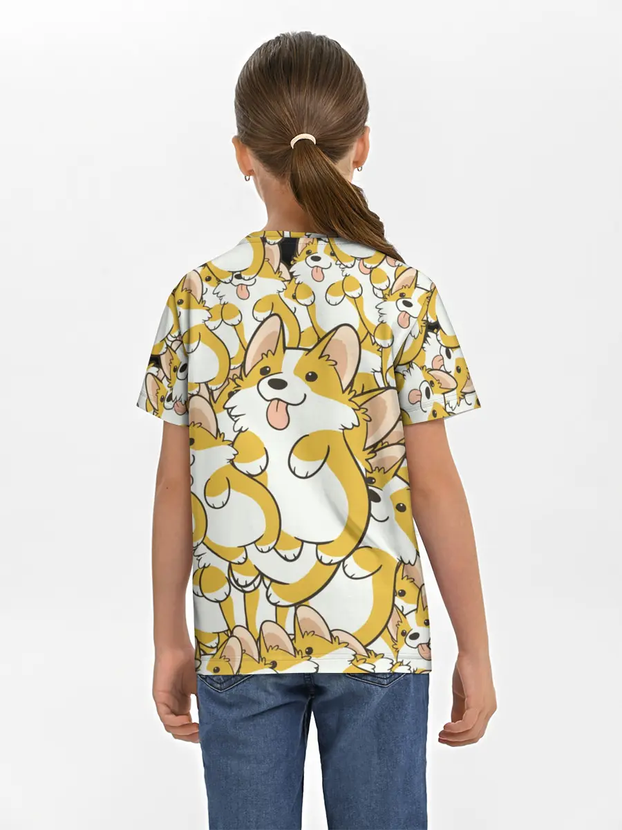 Детская базовая футболка / Корги