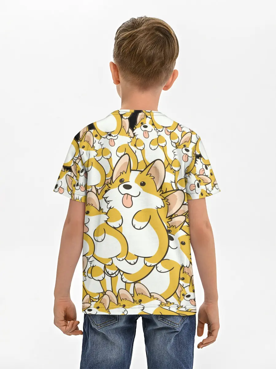 Детская базовая футболка / Корги