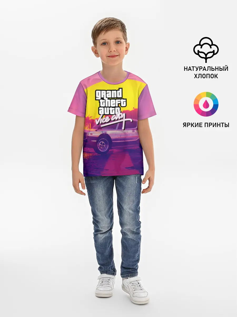 Детская базовая футболка / GTA Vice city
