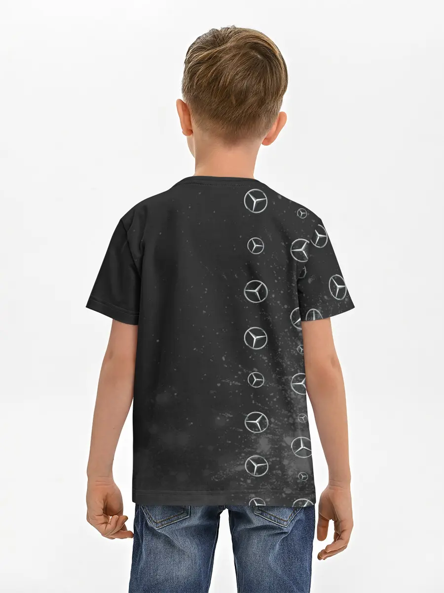 Детская базовая футболка / Мерседес - Взрыв
