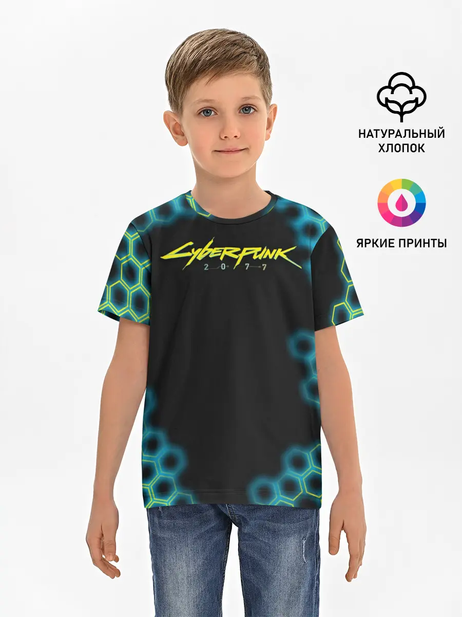 Детская базовая футболка / CYBERPUNK 2077
