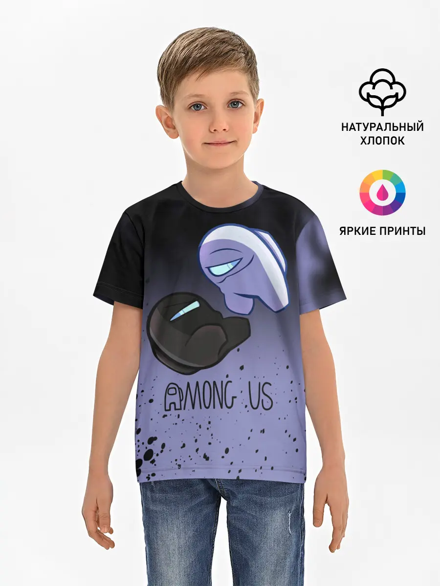 Детская базовая футболка / AMONG US - Кто Импостор?