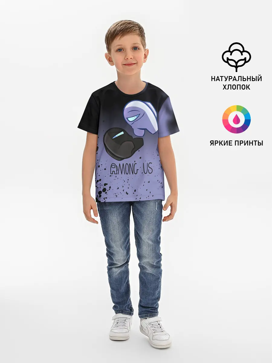 Детская базовая футболка / AMONG US - Кто Импостор?