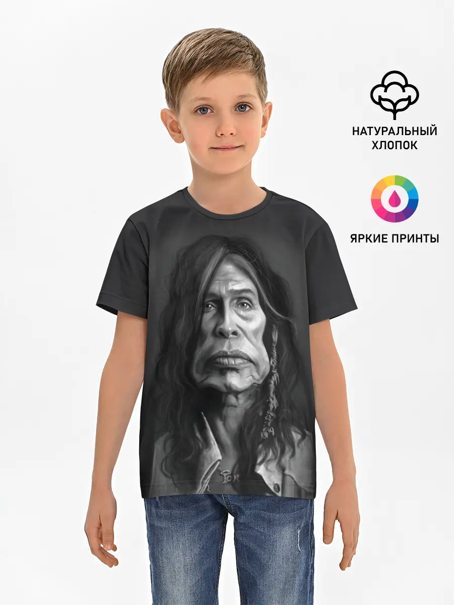 Детская базовая футболка / Steven Tyler | AEROSMITH