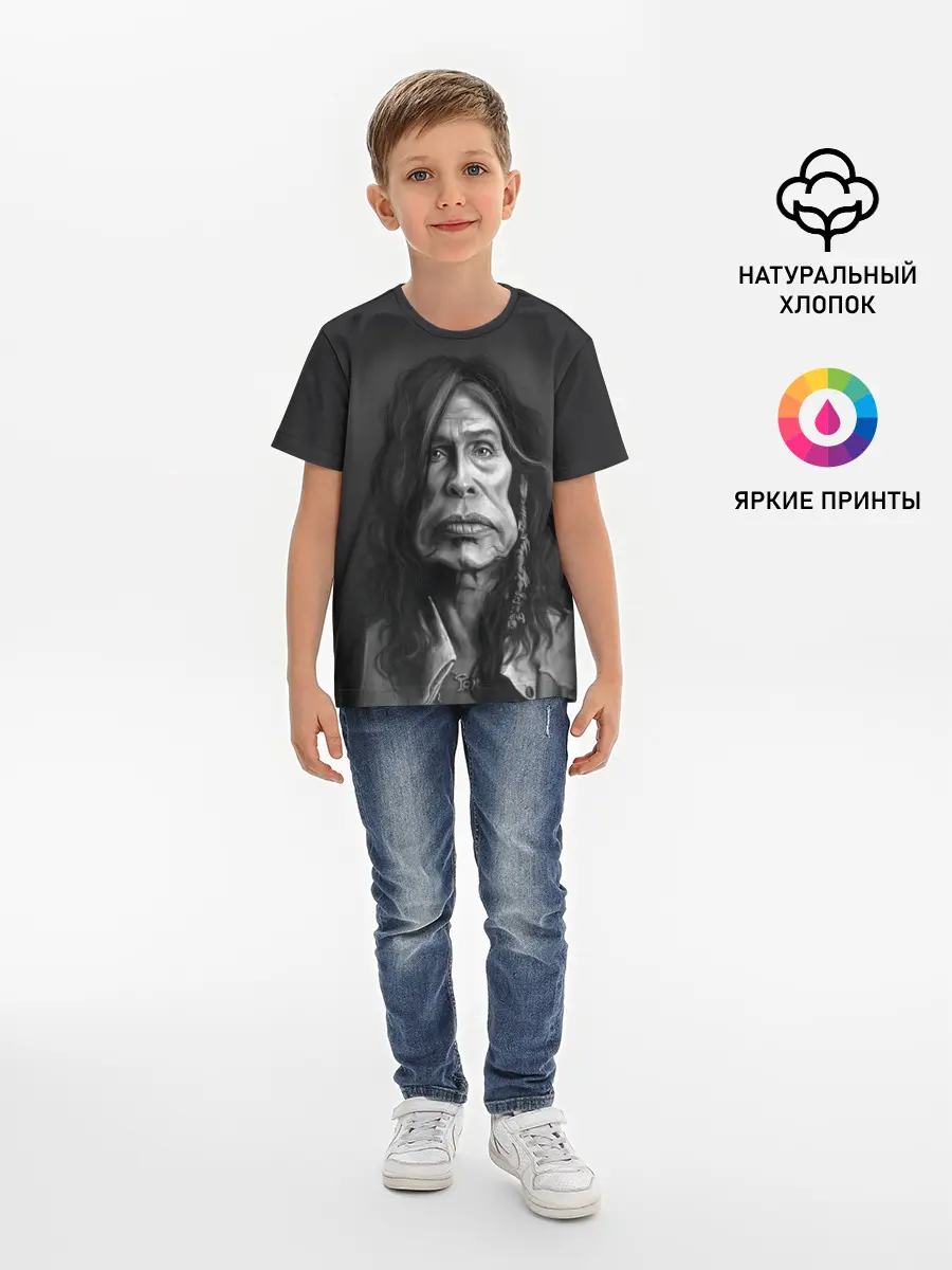 Детская базовая футболка / Steven Tyler | AEROSMITH