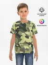 Детская базовая футболка / Камуфляж Хаки