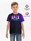Детская базовая футболка / Apex Legends. Neon logo