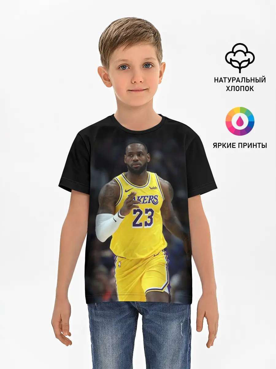Детская базовая футболка / Леброн Джеймс