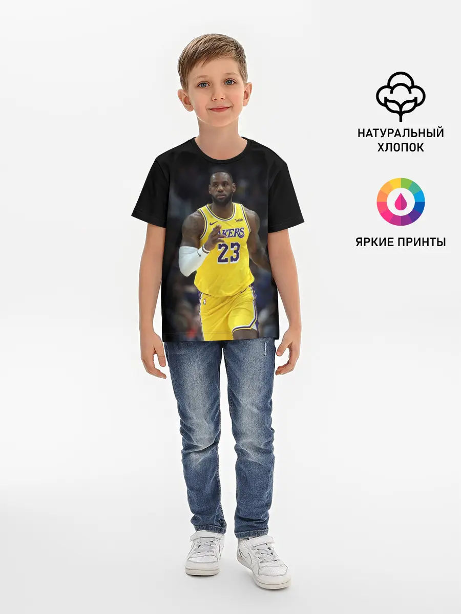 Детская базовая футболка / Леброн Джеймс
