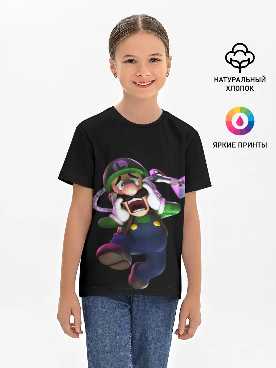 Детская базовая футболка / mario