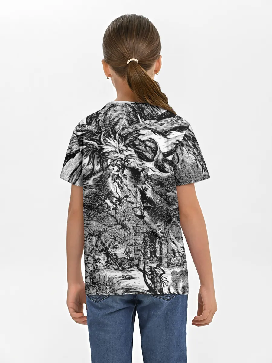 Детская базовая футболка / Демонический хаос