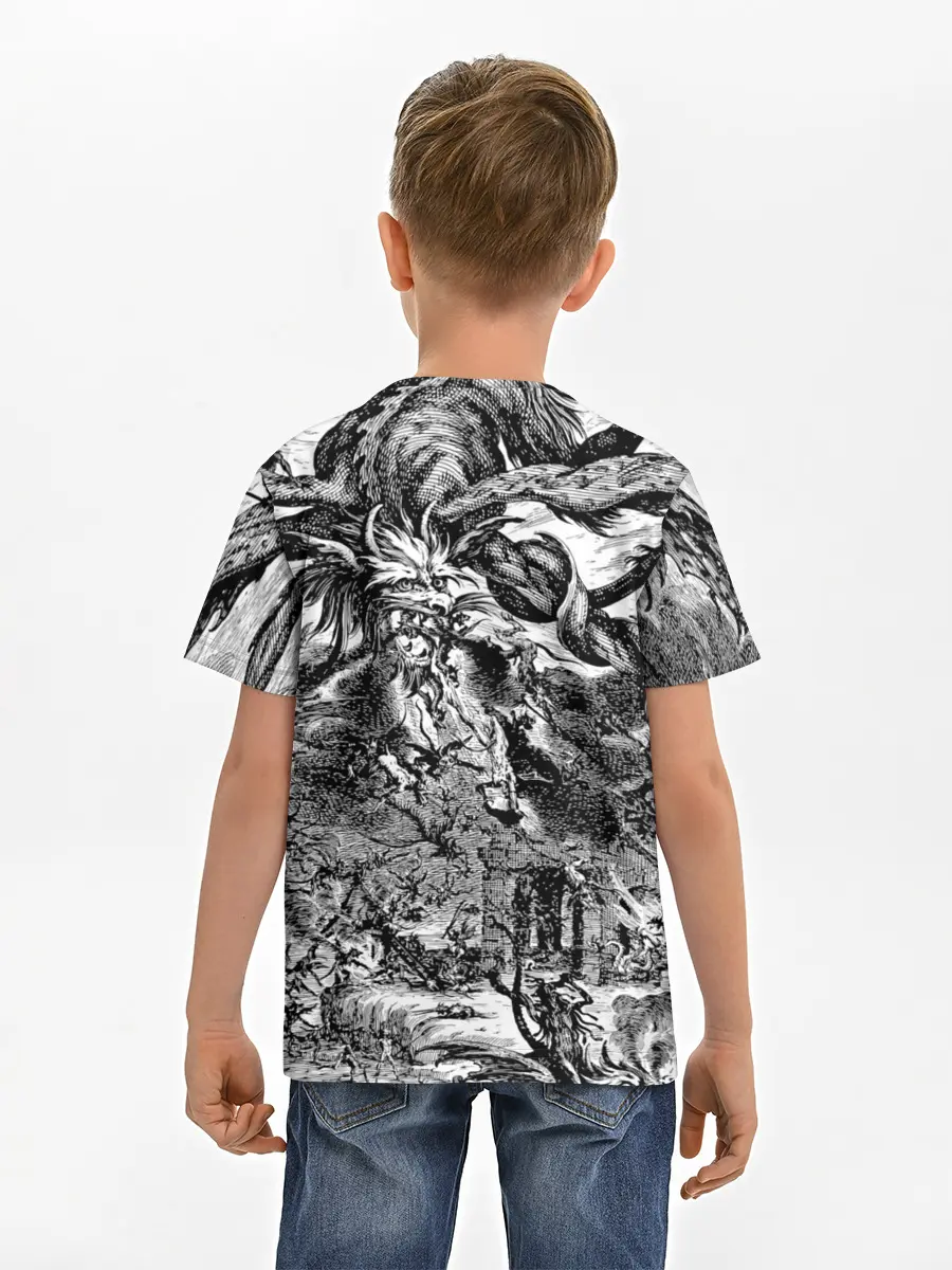 Детская базовая футболка / Демонический хаос