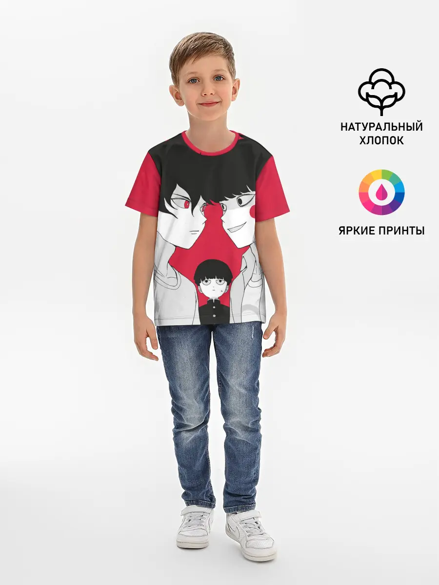 Детская базовая футболка / Mob psycho 100 | Моб Психо 100