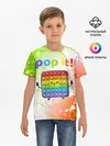 Детская базовая футболка / Pop It - Happy - Lightning