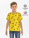 Детская базовая футболка / Пчелы в сотах