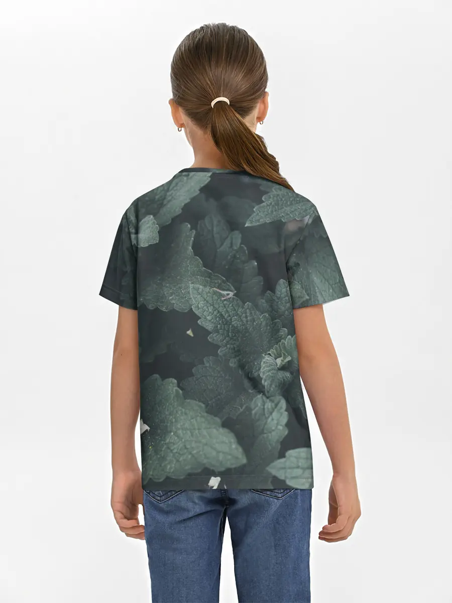 Детская базовая футболка / Мята.