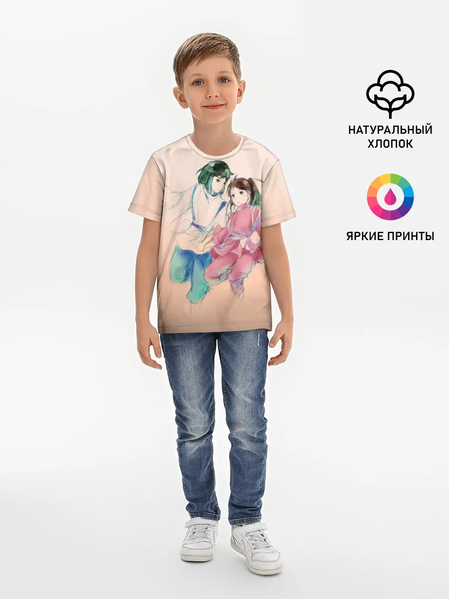 Детская базовая футболка / Тихиро и Хаку