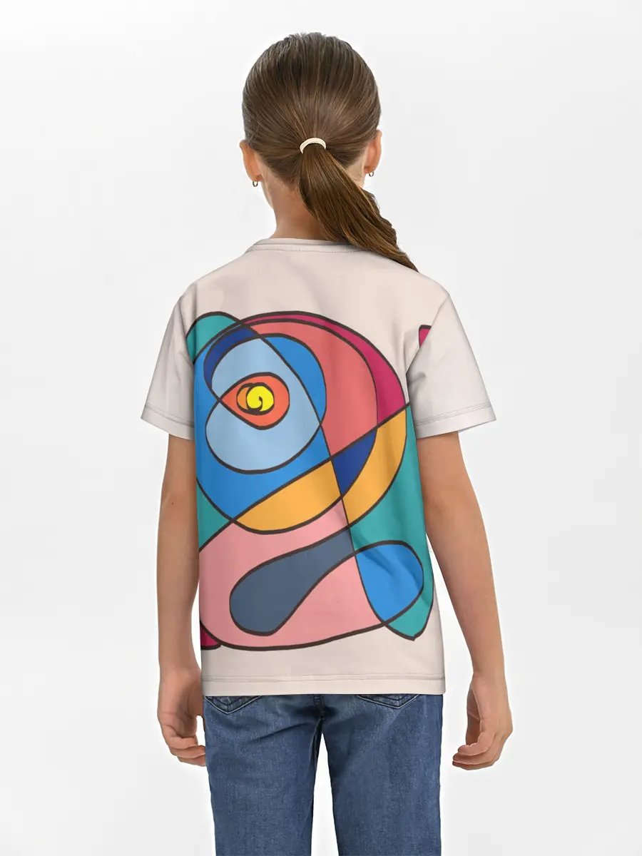 Детская базовая футболка / Абстракция полет фантазии