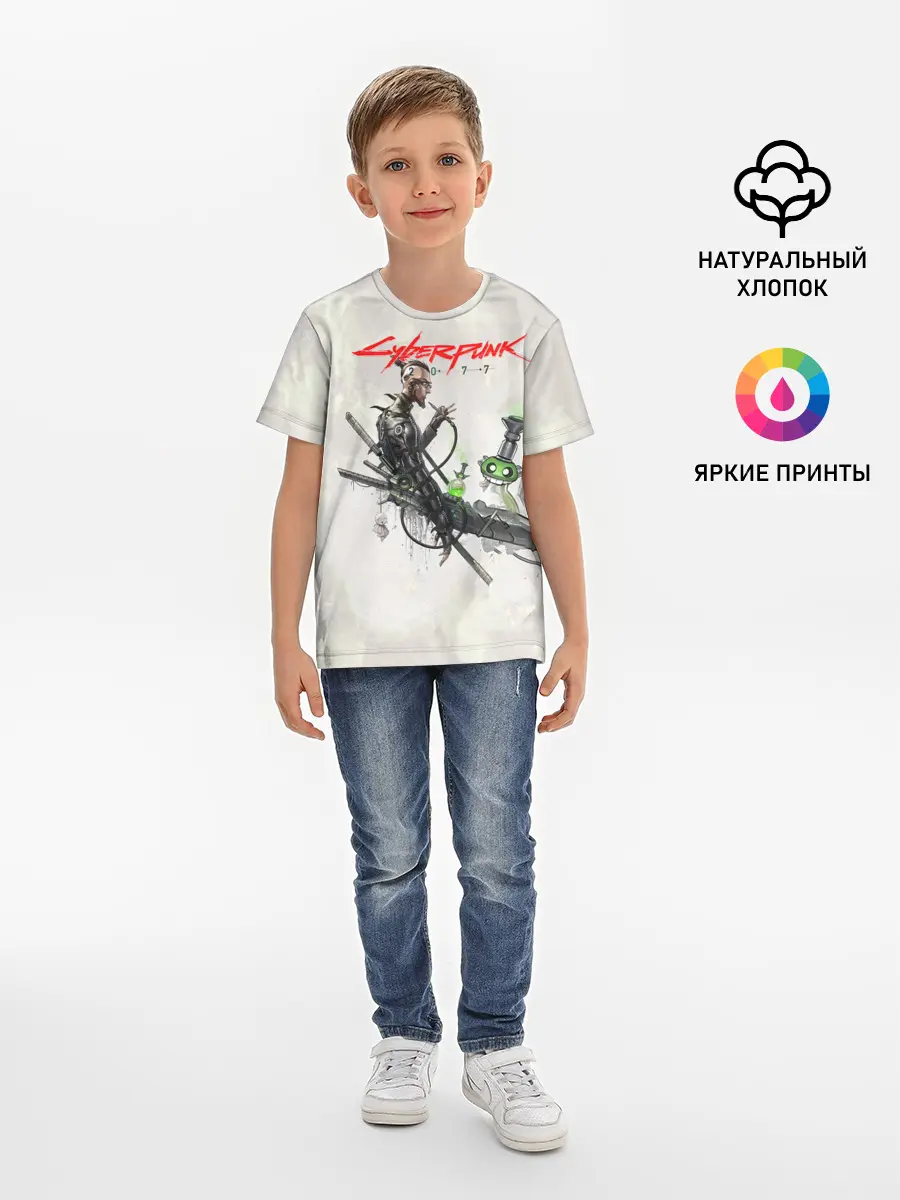 Детская базовая футболка / CYBERPUNK 2077
