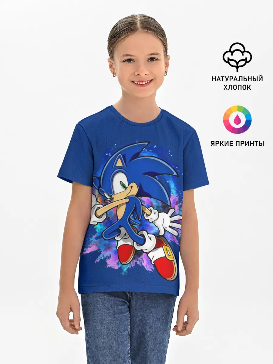 Детская базовая футболка / Sonic
