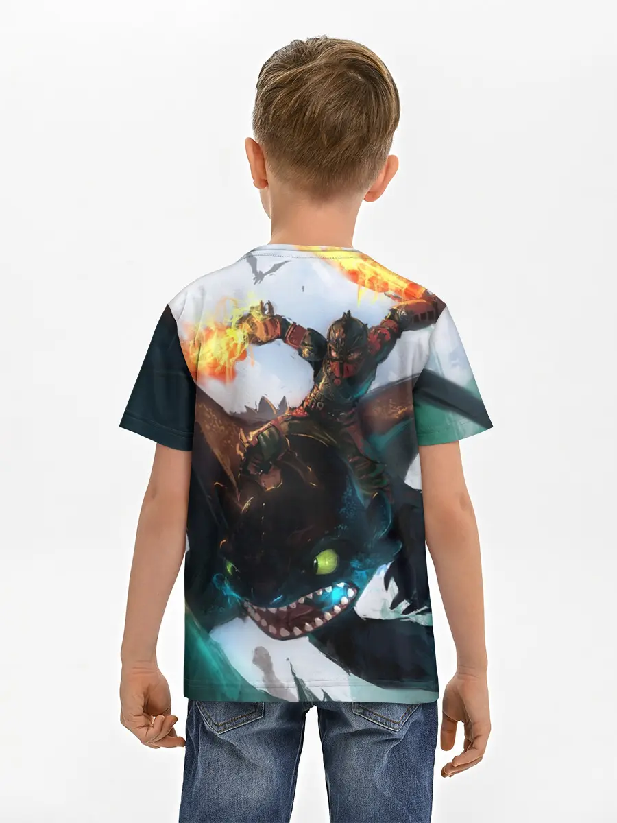 Детская базовая футболка / как приручить дракона