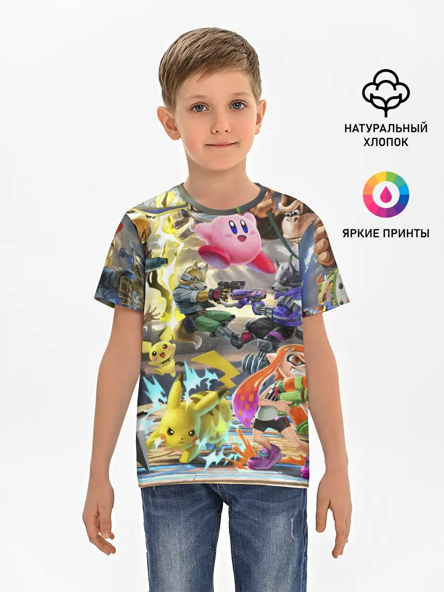 Детская базовая футболка / Super Smash World