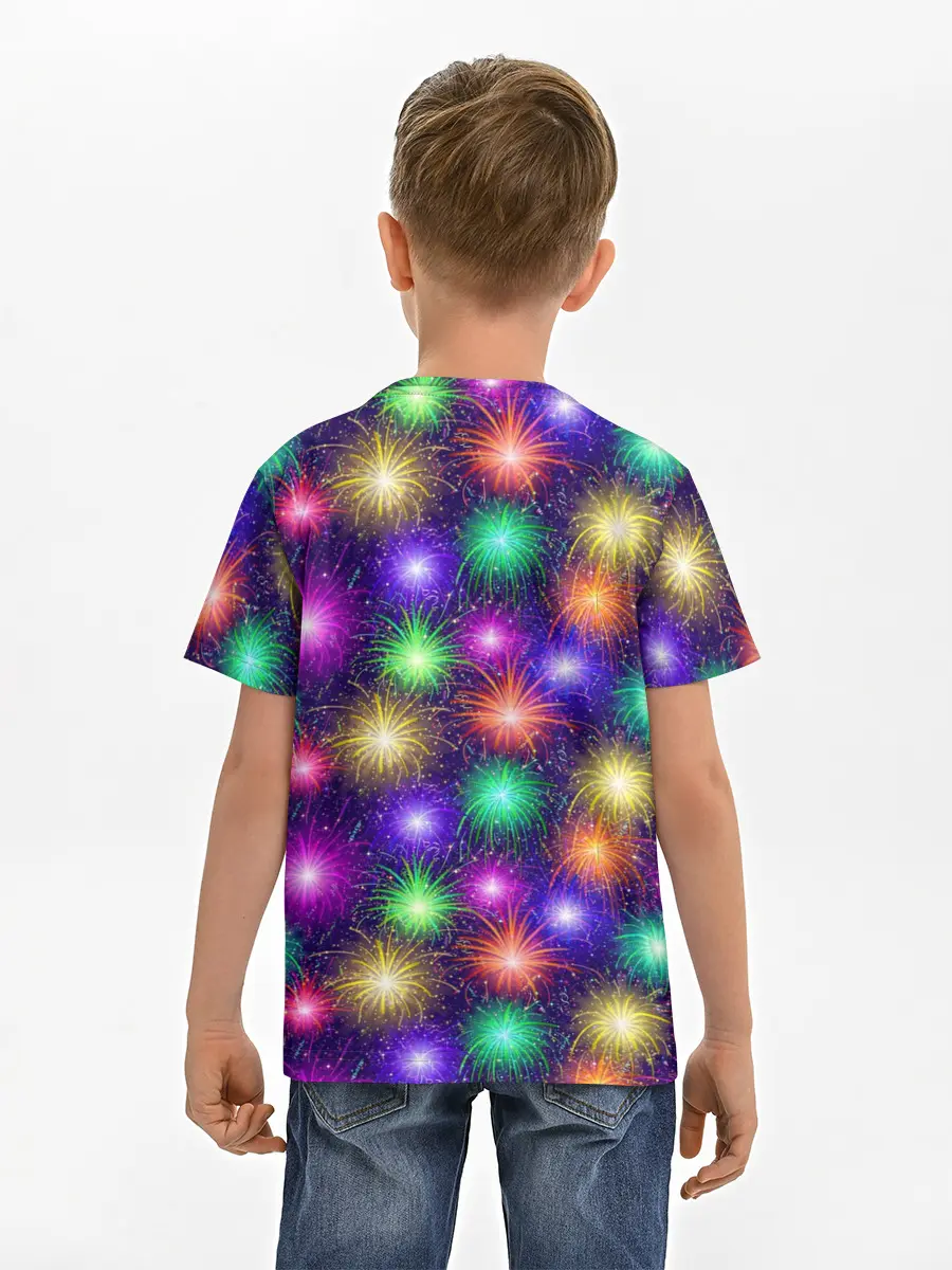 Детская базовая футболка / Фейерверк