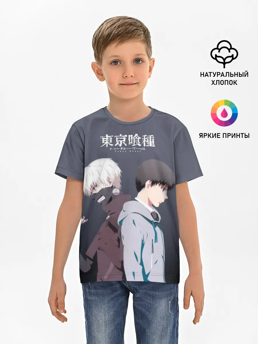 Детская базовая футболка / Две стороны Канеки Кена