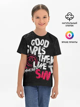 Детская базовая футболка / Blink 182, Good Girl