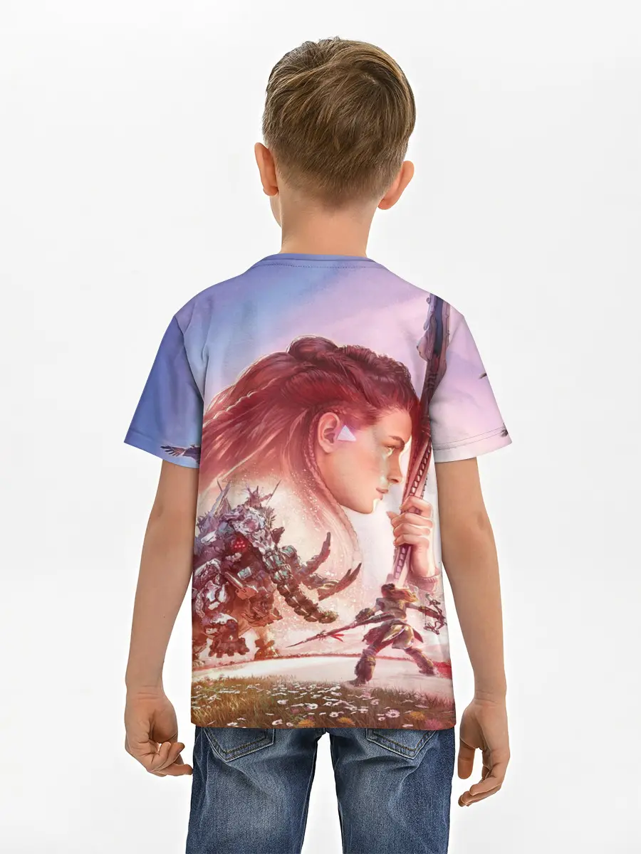 Детская базовая футболка / Элой Horizon Forbidden West DE