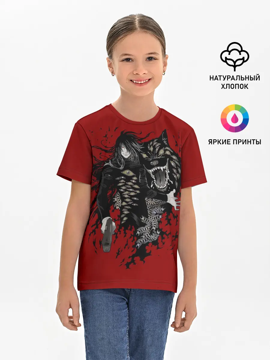 Детская базовая футболка / Алукард пес