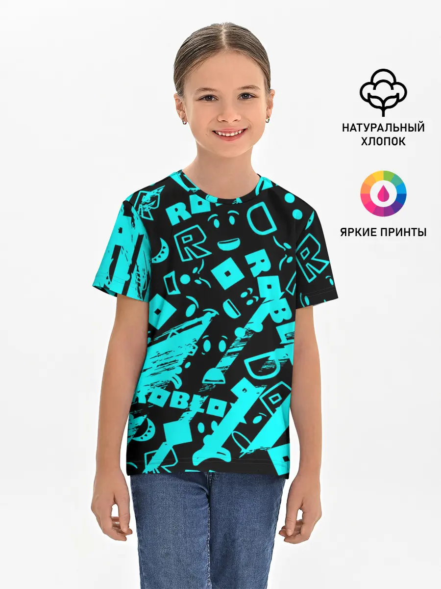 Детская базовая футболка / Roblox