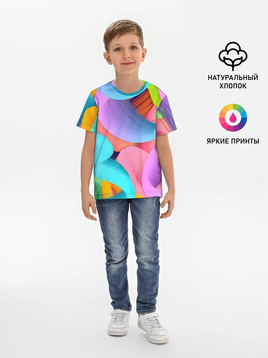Детская базовая футболка / абстракция