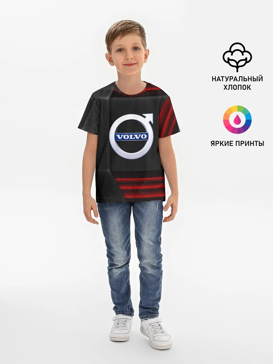 Детская базовая футболка / volvo auto sport