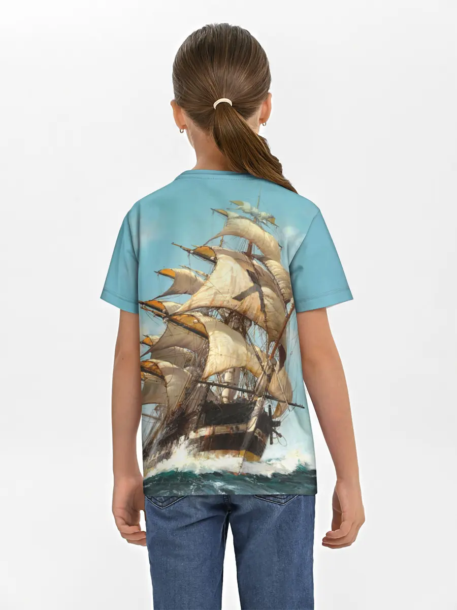 Детская базовая футболка / Парусник