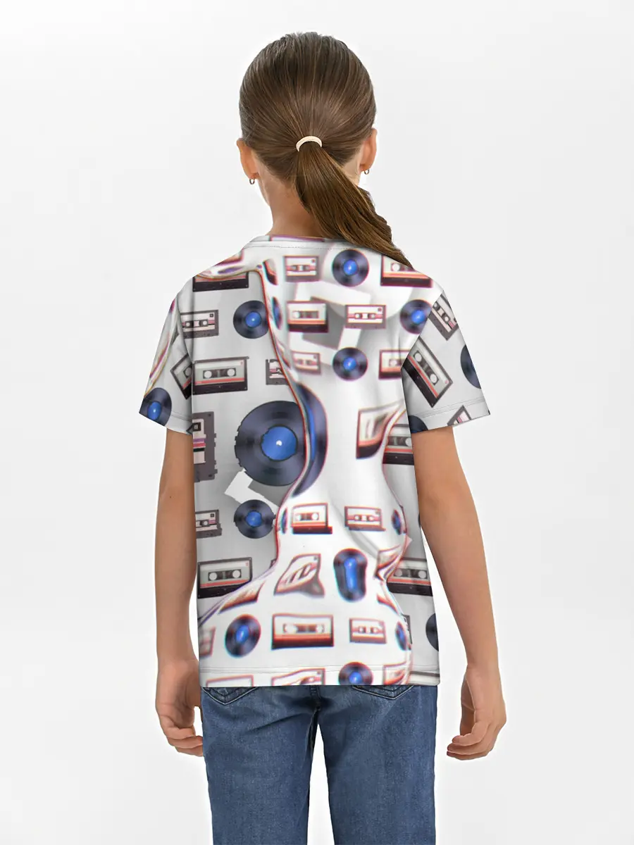 Детская базовая футболка / дискотека 80