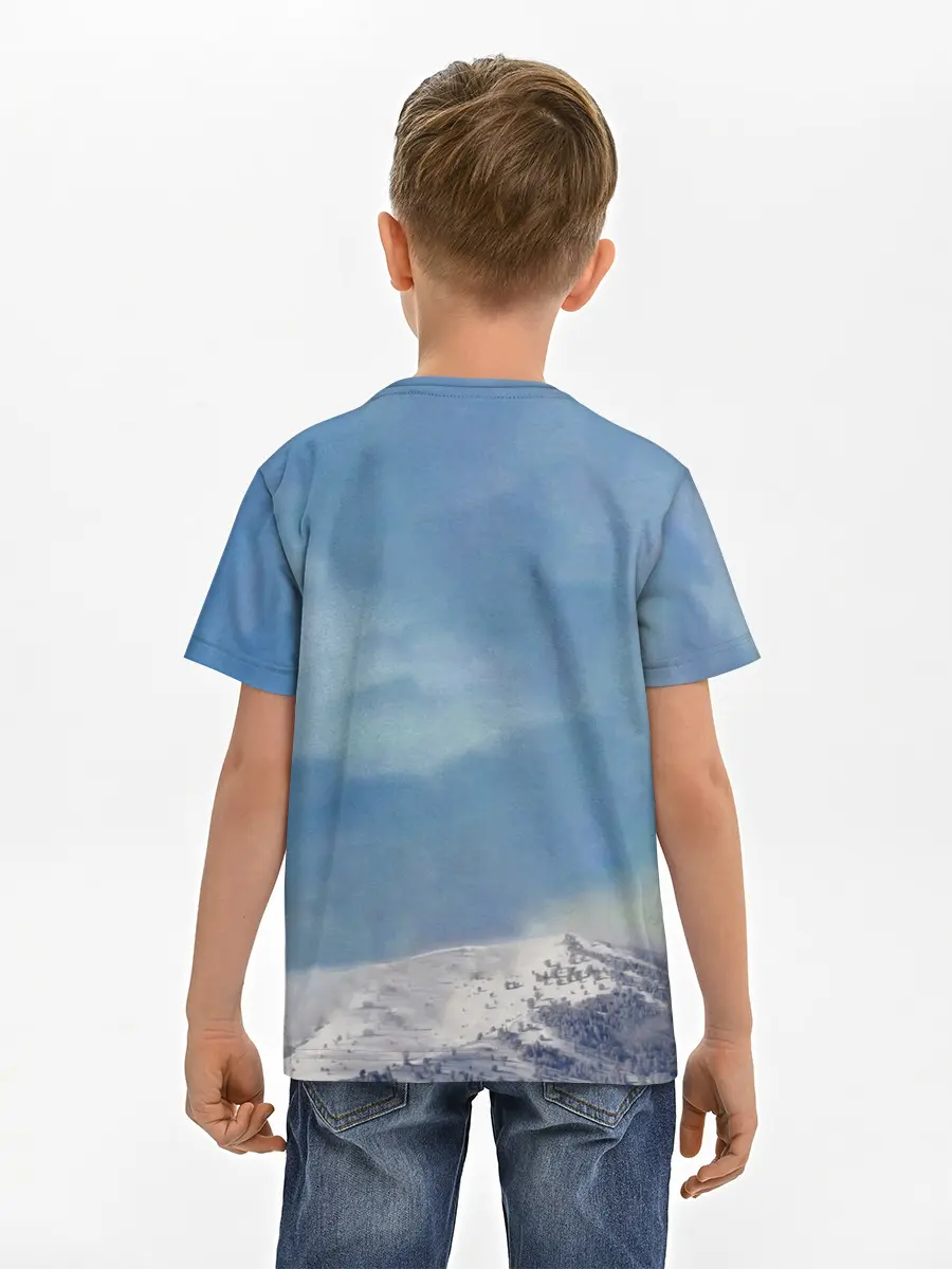 Детская базовая футболка / Грозовой Котик