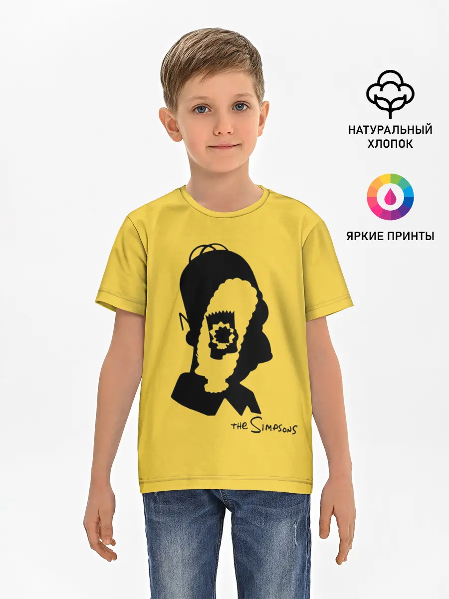 Детская базовая футболка / Simpsons family