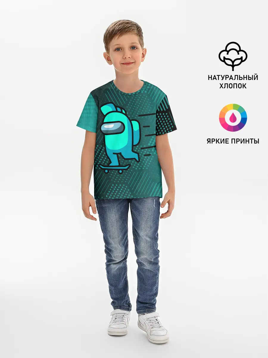 Детская базовая футболка / AMONG US.