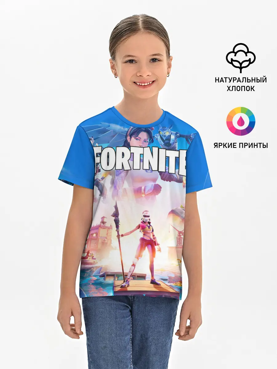 Детская базовая футболка / ФОРТНАЙТ 3 СЕЗОН