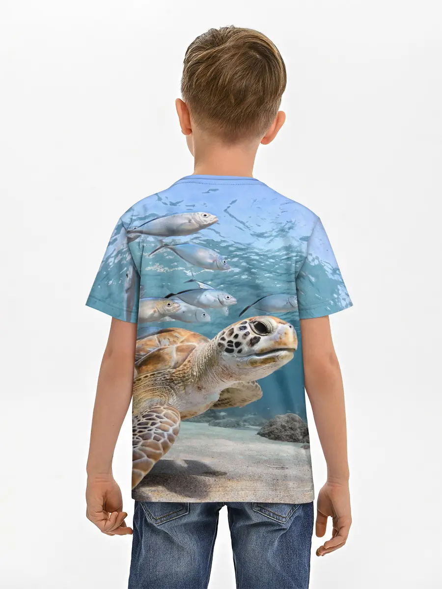 Детская базовая футболка / Морская черепаха